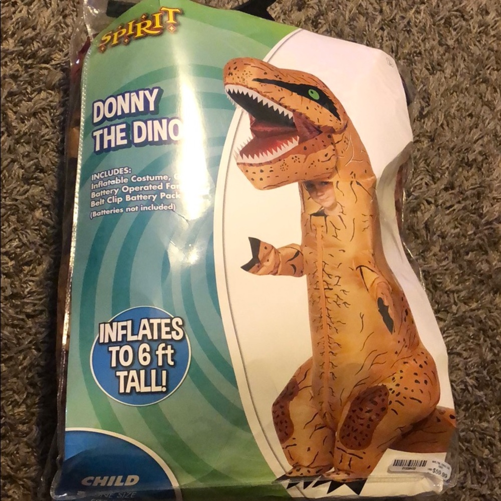 Kids dinosaurs inflatable costume